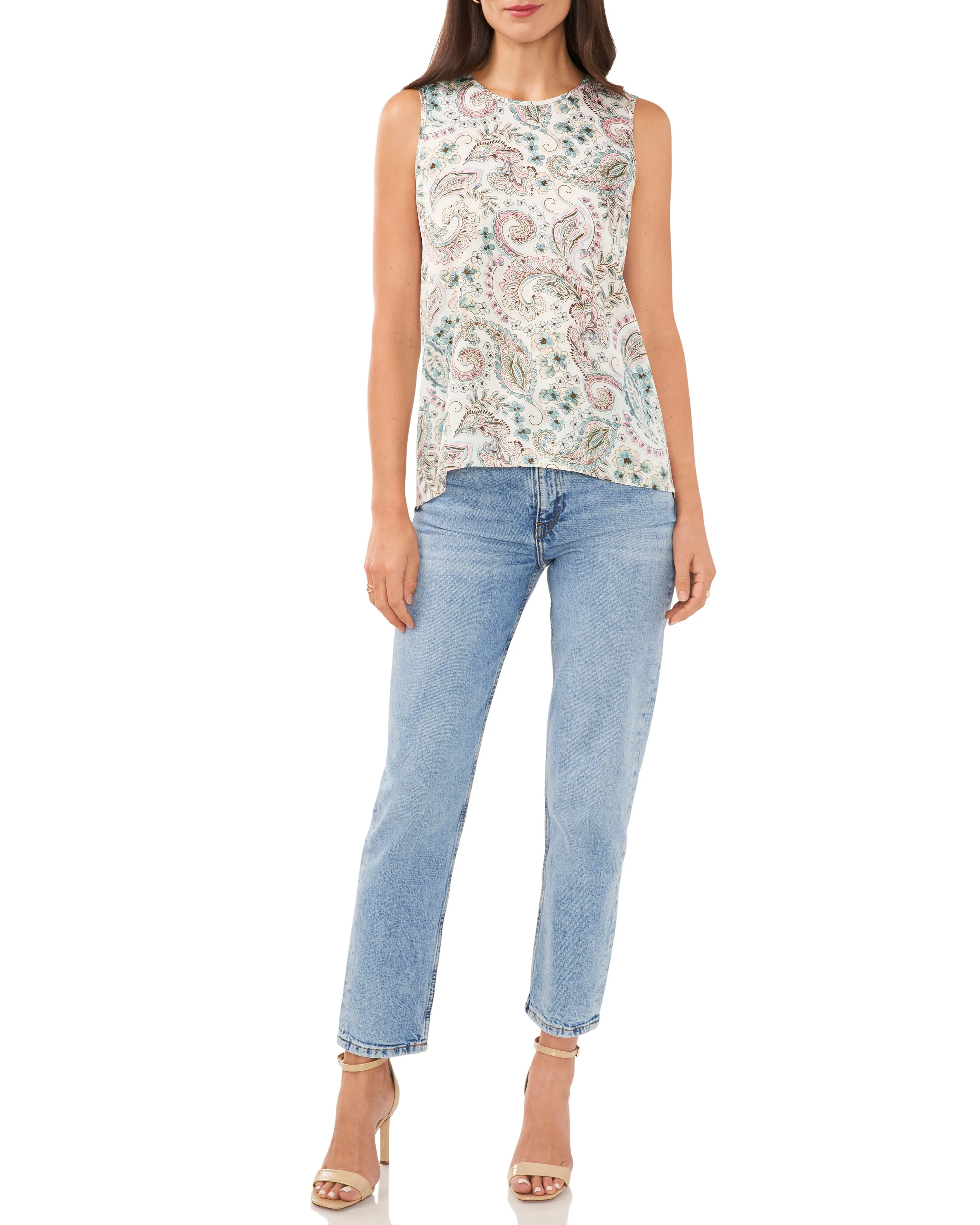 Paisley Print Sleeveless Blouse sold by Vince Camuto product image thumbnail 3