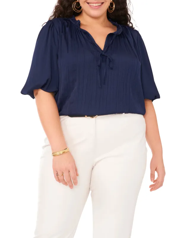 Pleated Pull Sleeve Blouse sold by Vince Camuto