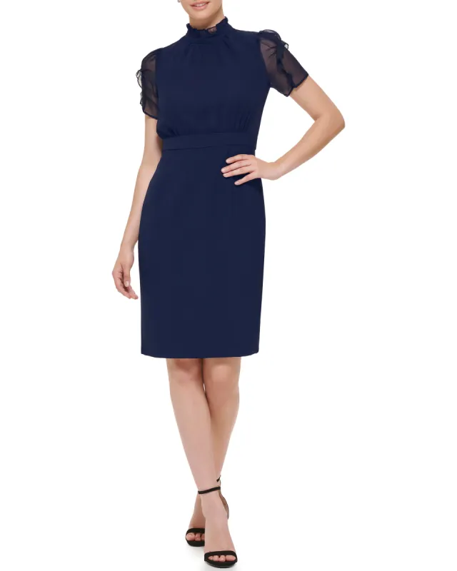 Chiffon Stand-Collar Dress sold by Vince Camuto