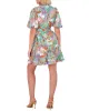 Printed Cotton Puff-Sleeve Dress sold by Vince Camuto