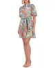 Printed Cotton Puff-Sleeve Dress sold by Vince Camuto