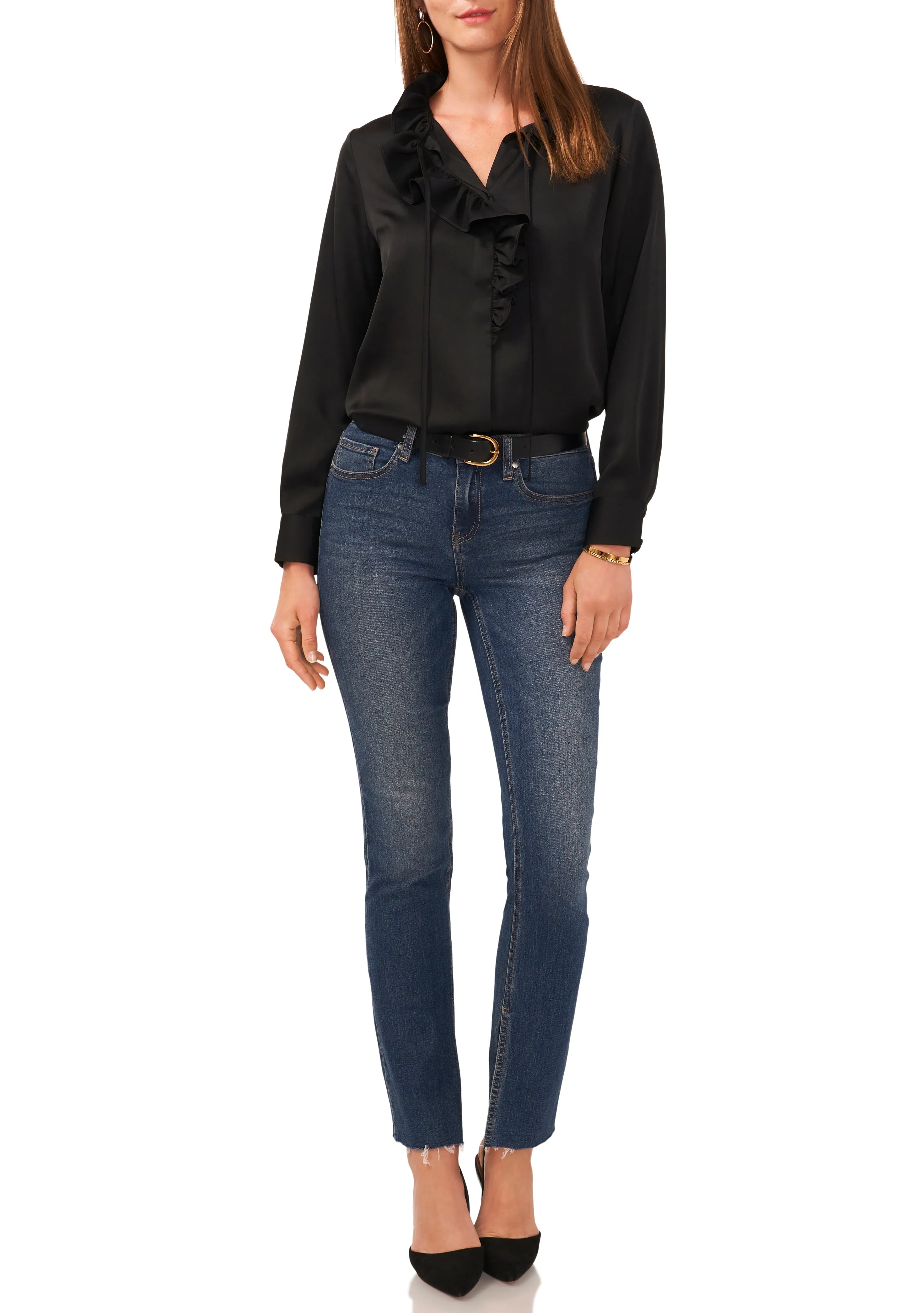 Draped Collar Tie Detail Top sold by Vince Camuto product image thumbnail 3