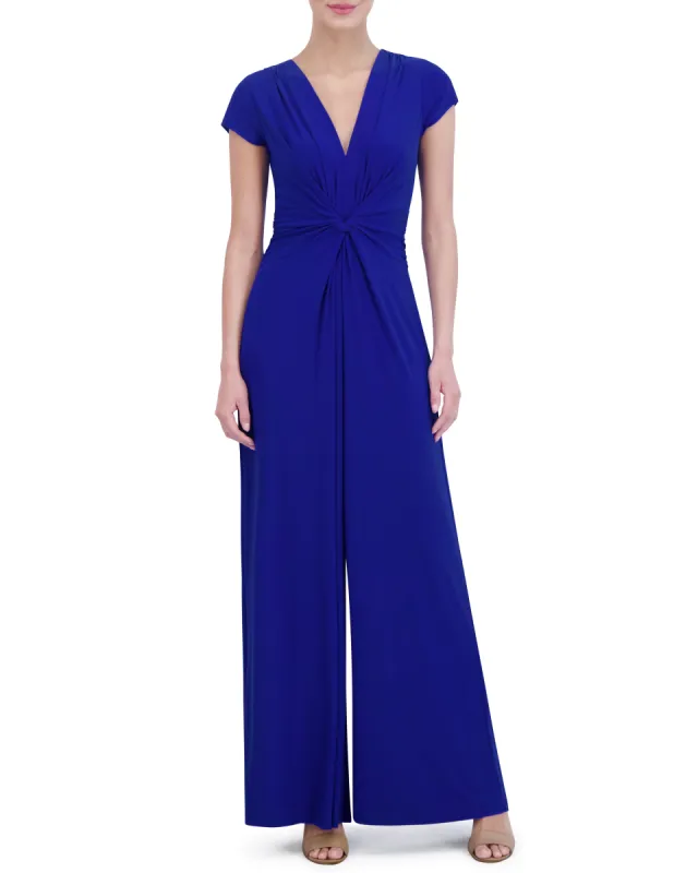 Petite Twist-Front Wide-Leg Jumpsuit sold by Vince Camuto