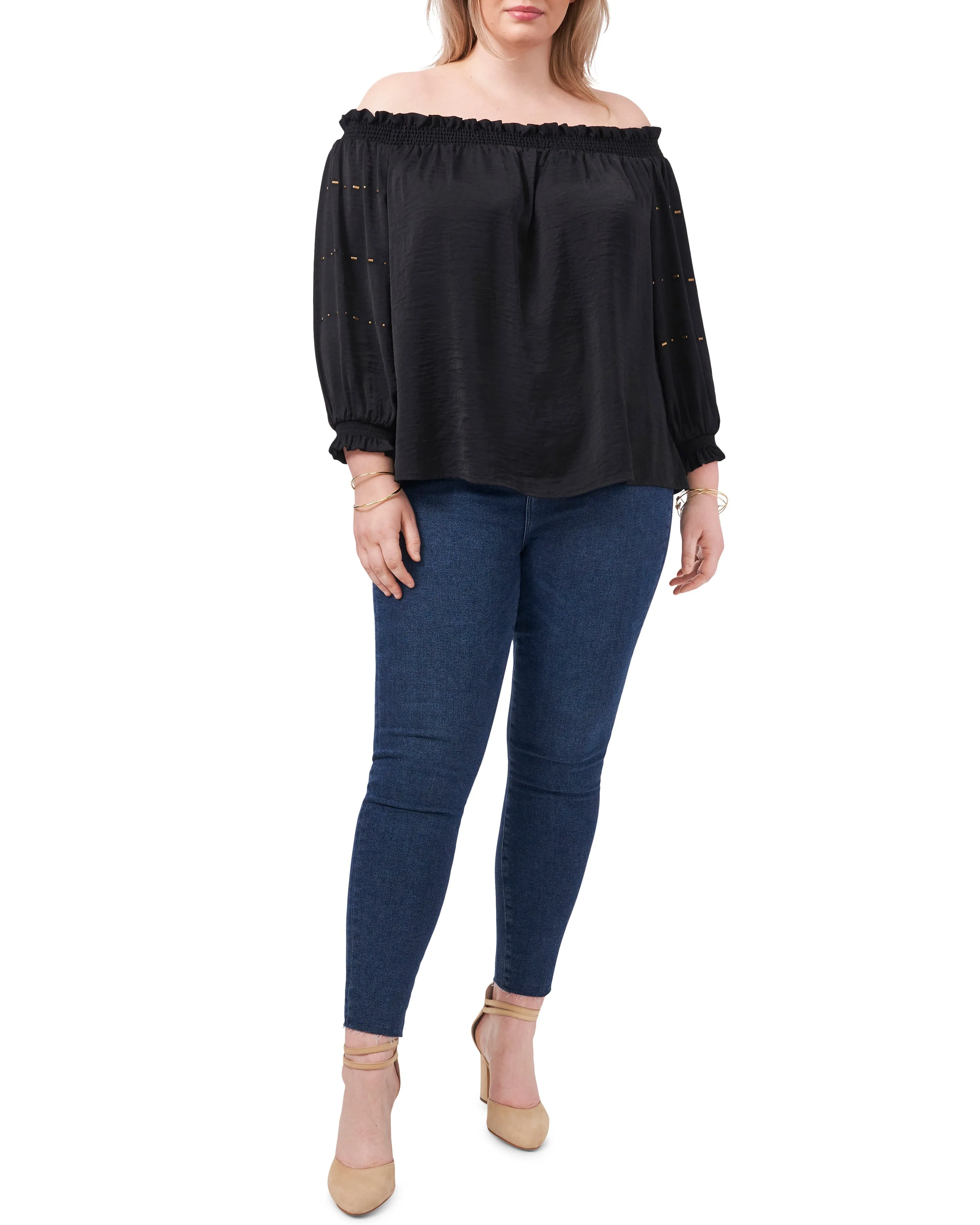 Plus-Size Off The Shoulder Blouse sold by Vince Camuto product image thumbnail 3