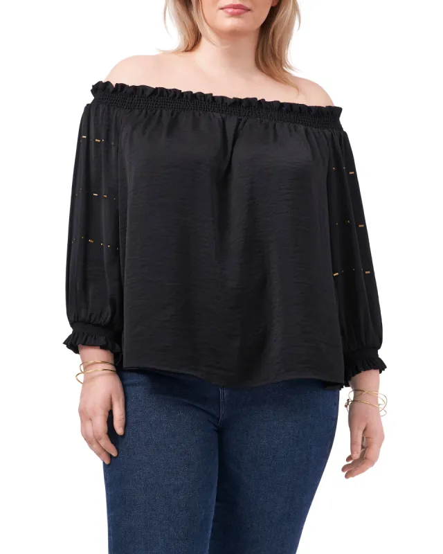 Plus-Size Off The Shoulder Blouse sold by Vince Camuto