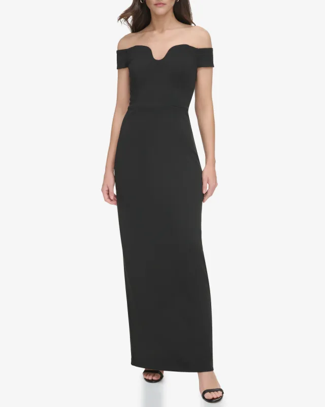 Off-The-Shoulder Contoured-Neckline Gown sold by Vince Camuto