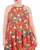 Plus-Size Printed Cutout Halter Dress sold by Vince Camuto