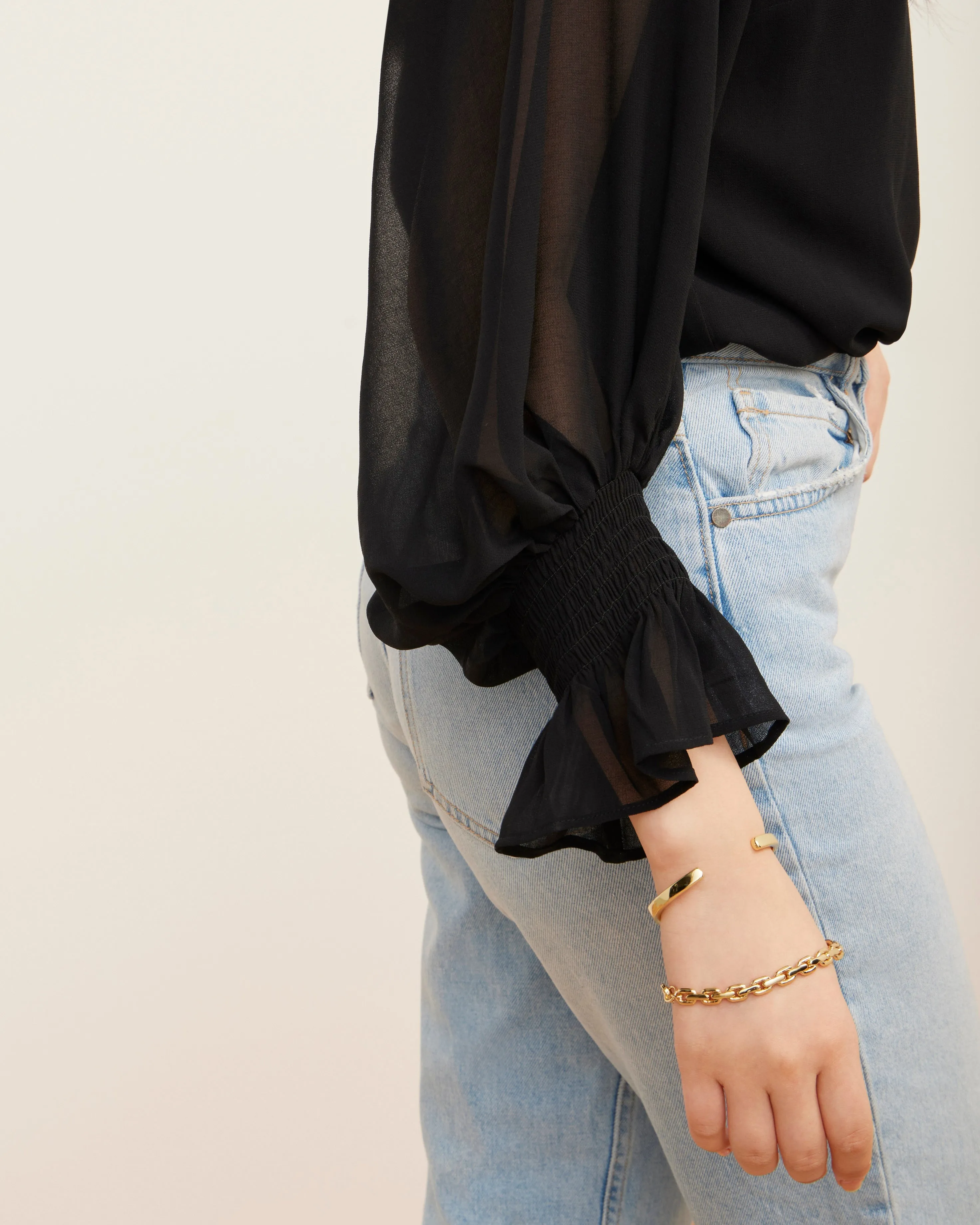 V-Neck Balloon Sleeve Blouse sold by Vince Camuto product image thumbnail 3