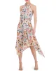 Floral-Print Asymmetric-Hem Dress sold by Vince Camuto