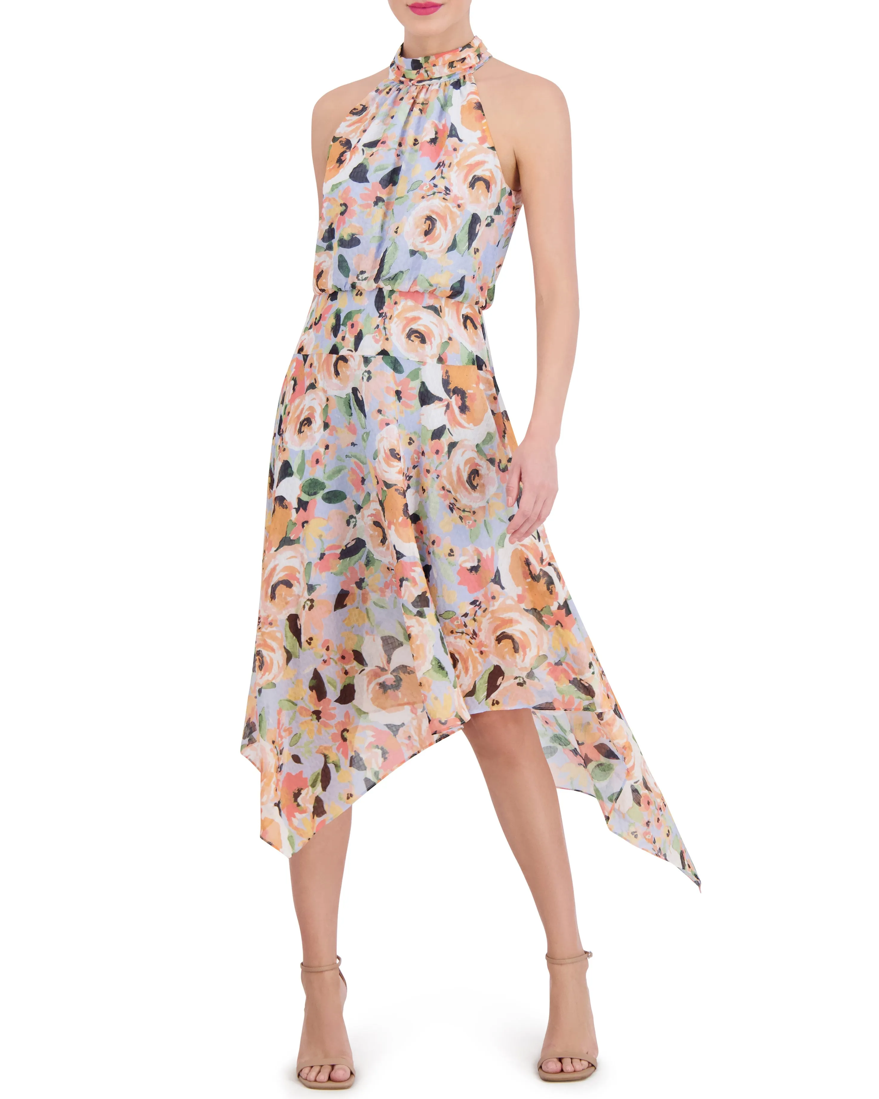 Floral-Print Asymmetric-Hem Dress sold by Vince Camuto product image thumbnail 2