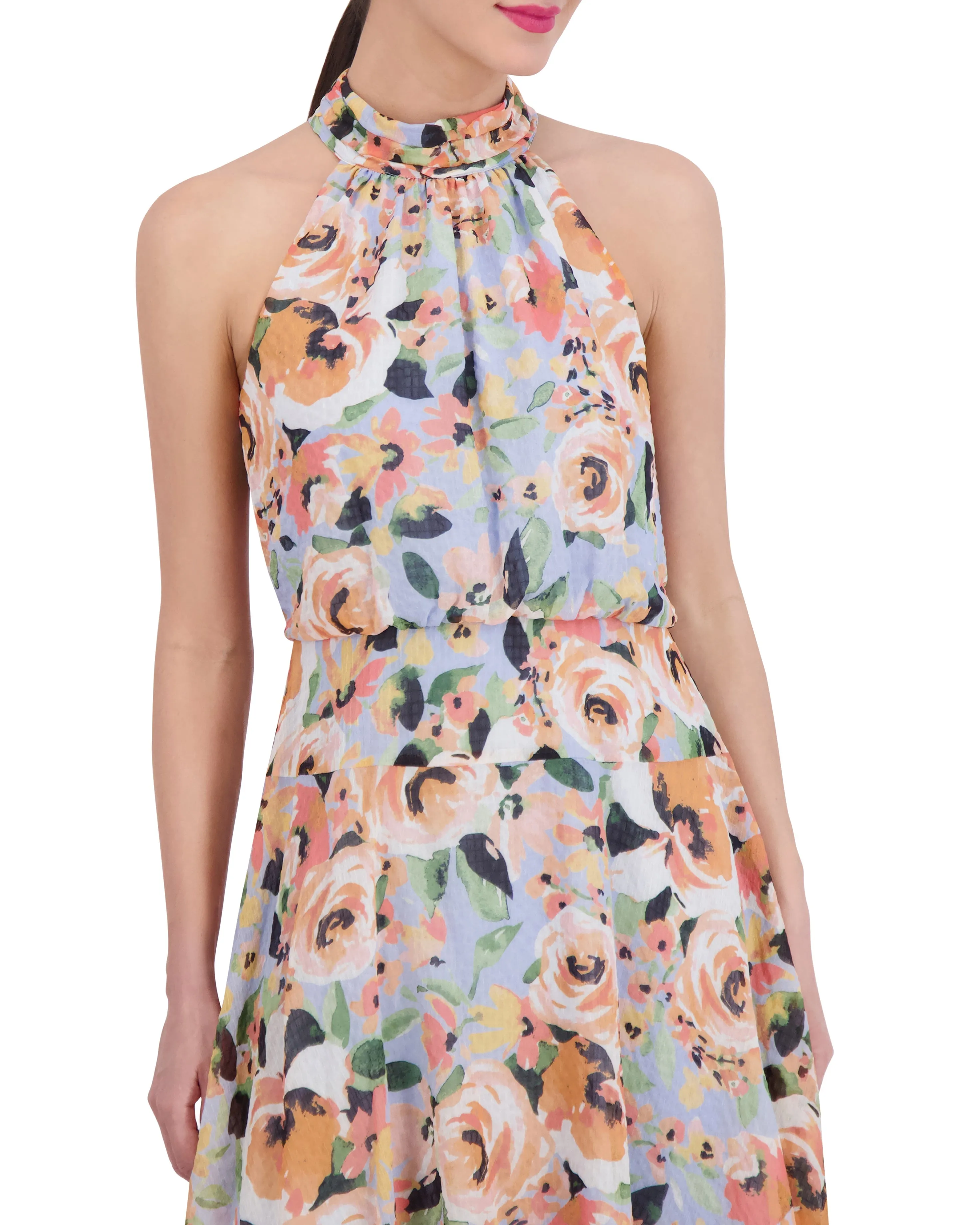Floral-Print Asymmetric-Hem Dress sold by Vince Camuto product image thumbnail 4