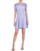 Ribbed-Bodice Fit-And-Flare Dress sold by Vince Camuto