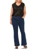 Plus-Size Sequined V-Neck Top sold by Vince Camuto