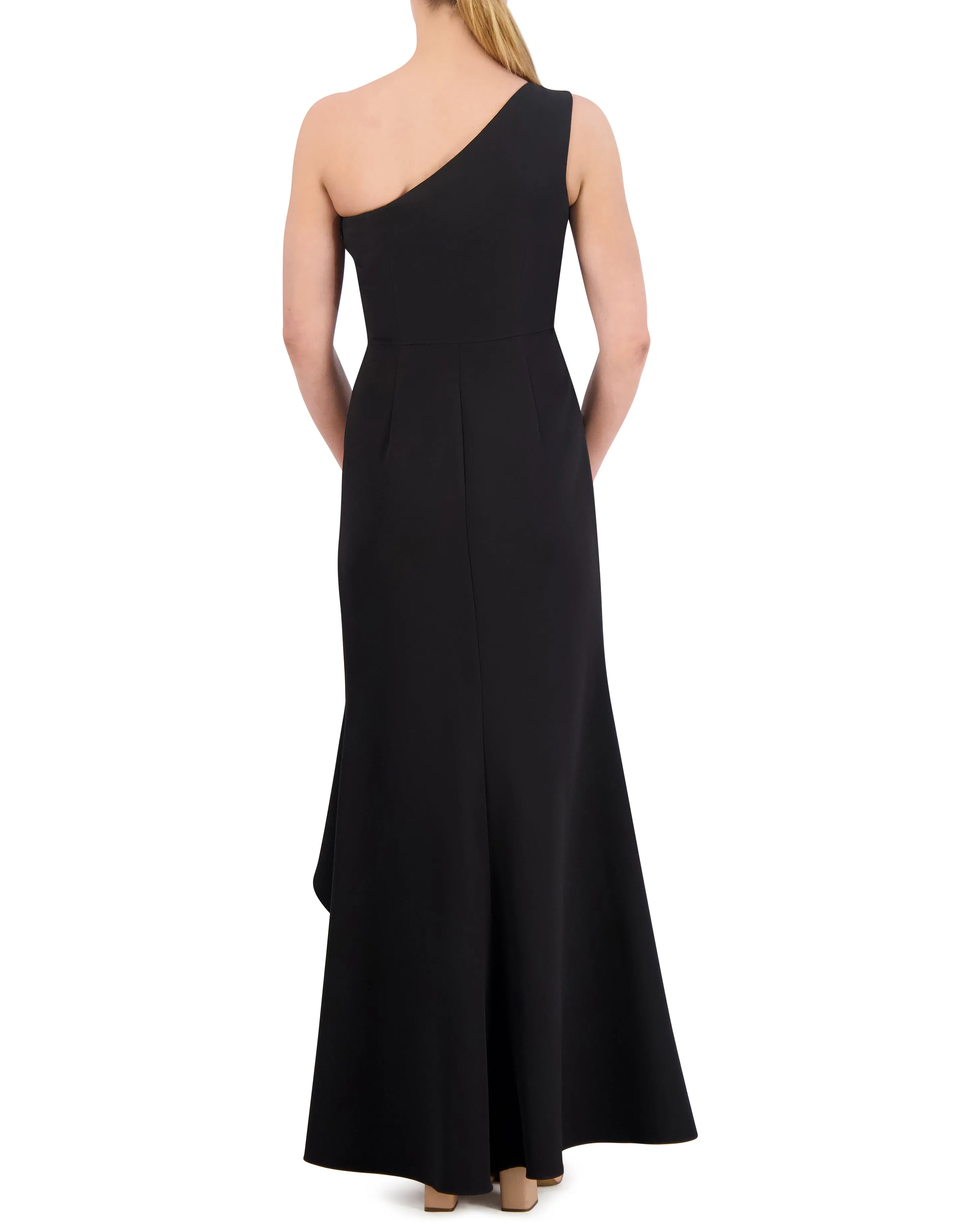 Ruffled One-Shoulder Twist-Front Gown sold by Vince Camuto product image thumbnail 2