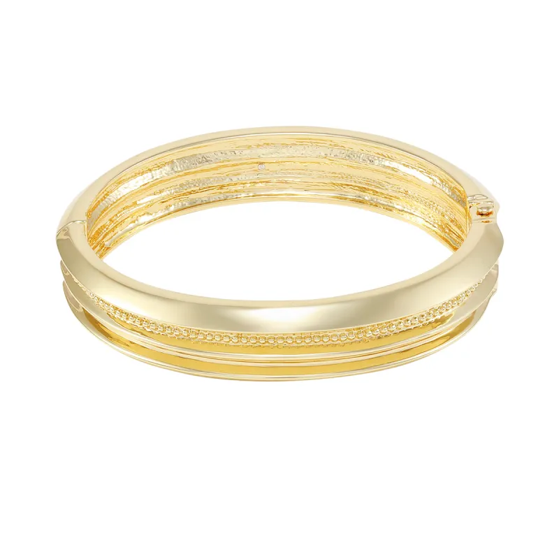 Goldtone Textured Hinge Bracelet sold by Vince Camuto