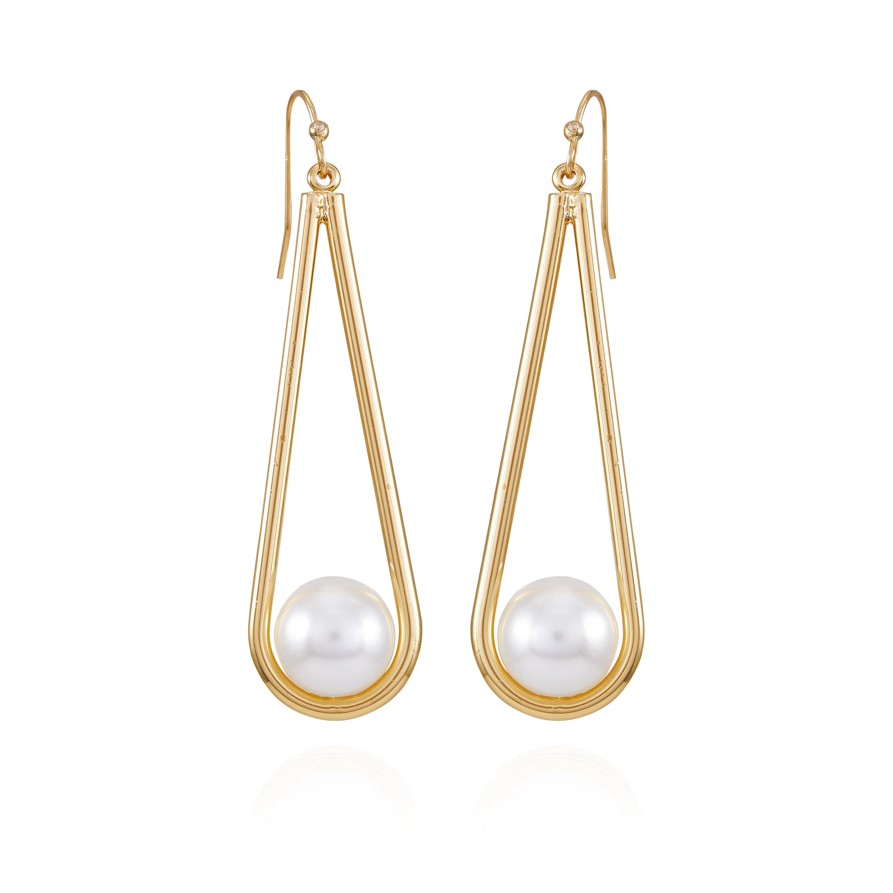 Goldtone Pearl Drop Dangle Earrings sold by Vince Camuto