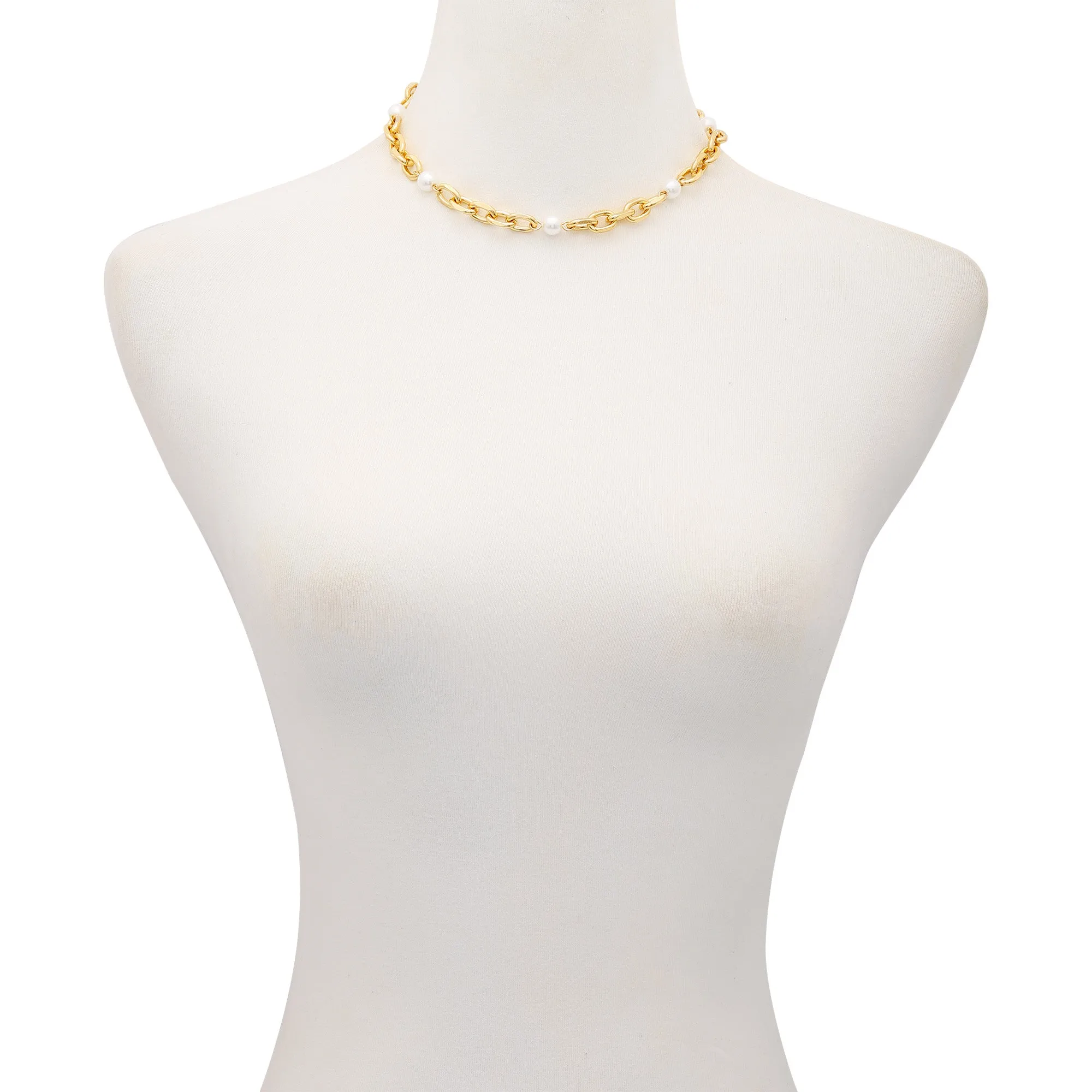 Goldtone Pearl Toggle Necklace sold by Vince Camuto product image thumbnail 2