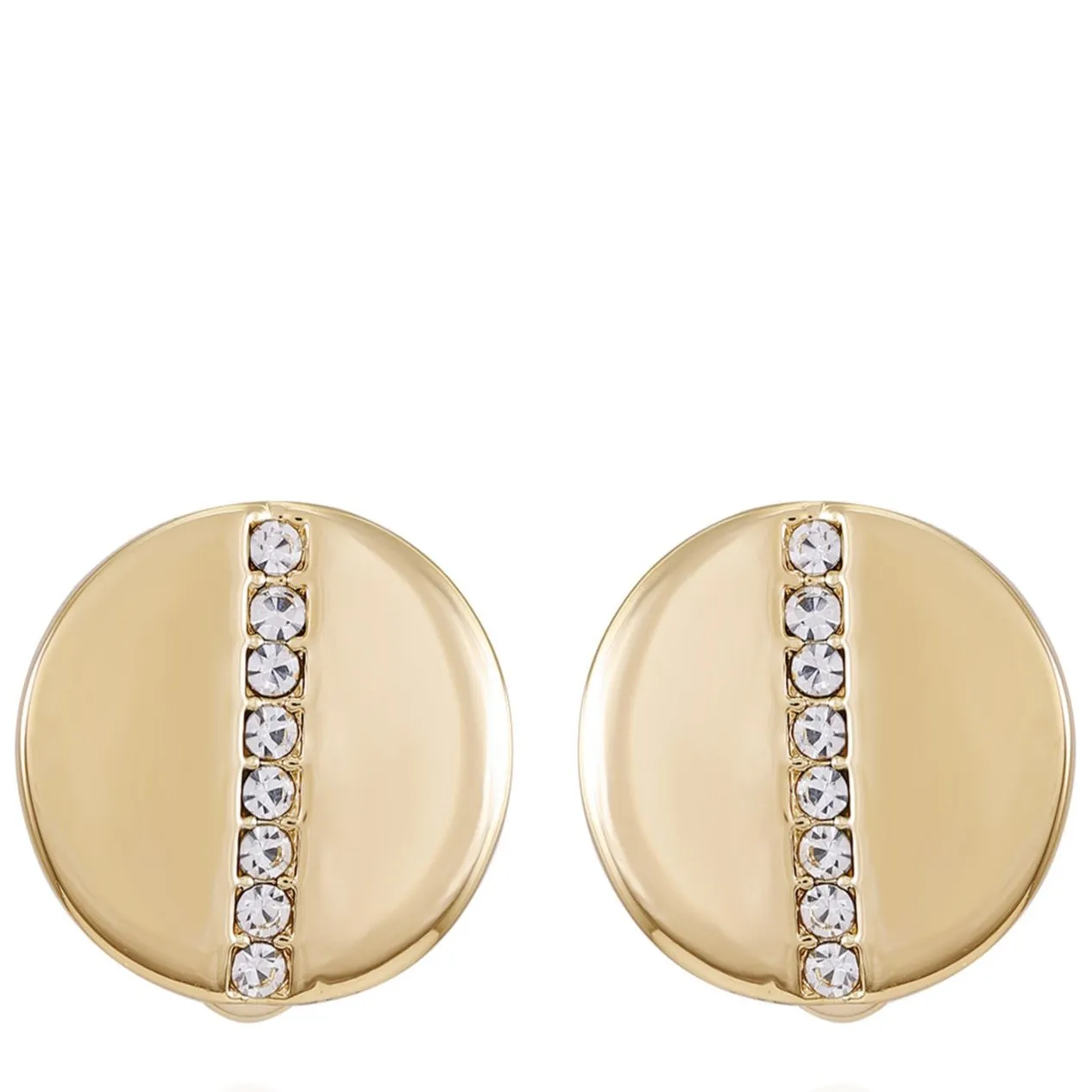 Goldtone Crystal Stone Circle Clip On Earrings sold by Vince Camuto product image thumbnail 2