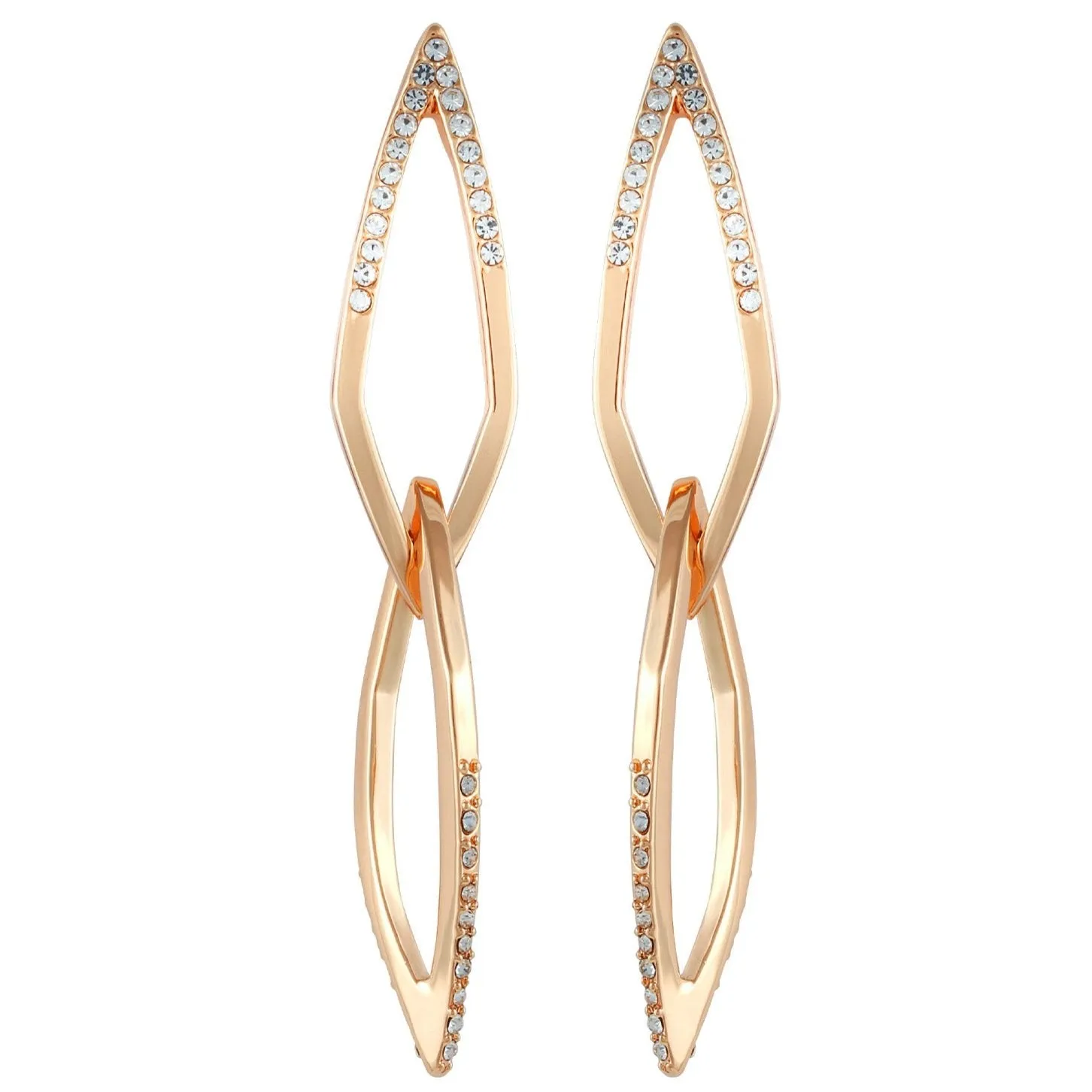 14K Goldtone Crystal Stone Link Drop Earring sold by Vince Camuto product image thumbnail 2