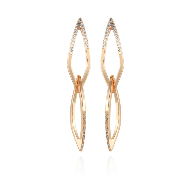 14K Goldtone Crystal Stone Link Drop Earring sold by Vince Camuto