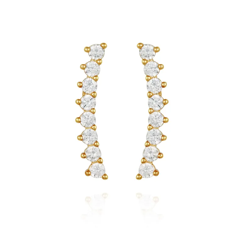 Cubic Zirconia Climber Earrings sold by Vince Camuto