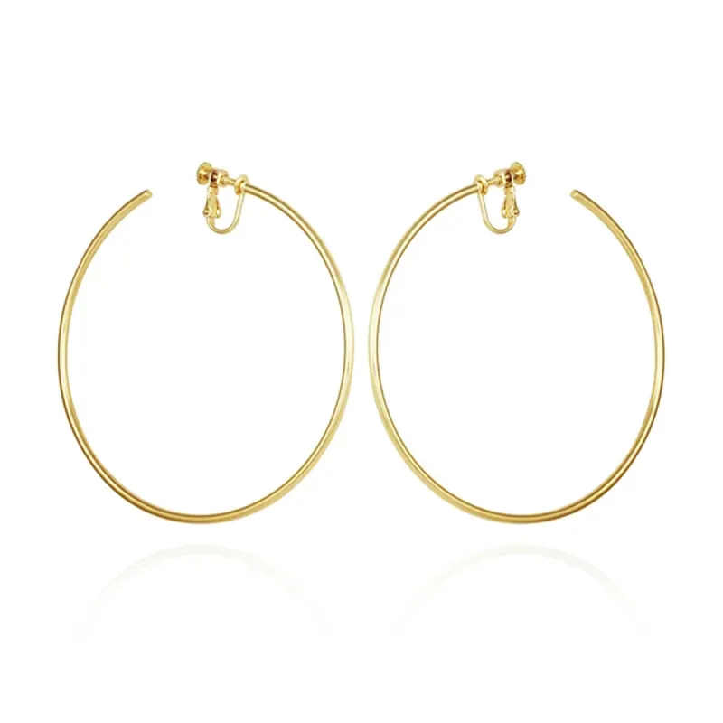 Extra Large Open Hoop Clip On Earrings sold by Vince Camuto