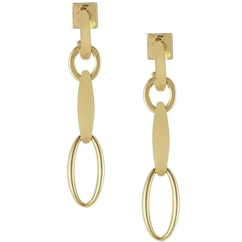 Goldtone Linear Hoop Post Earrings sold by Vince Camuto product image thumbnail 2