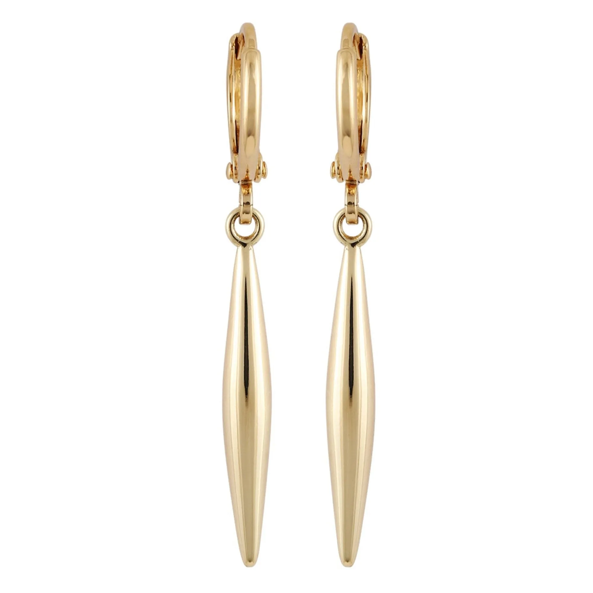 Goldtone Spear Dangle Huggie Hoop Dangle Drop Earrings sold by Vince Camuto product image thumbnail 2