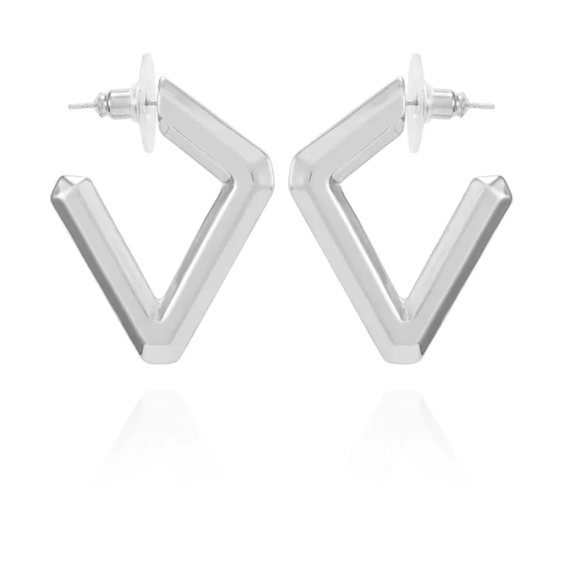 Diamond Shaped Hoop Earrings sold by Vince Camuto