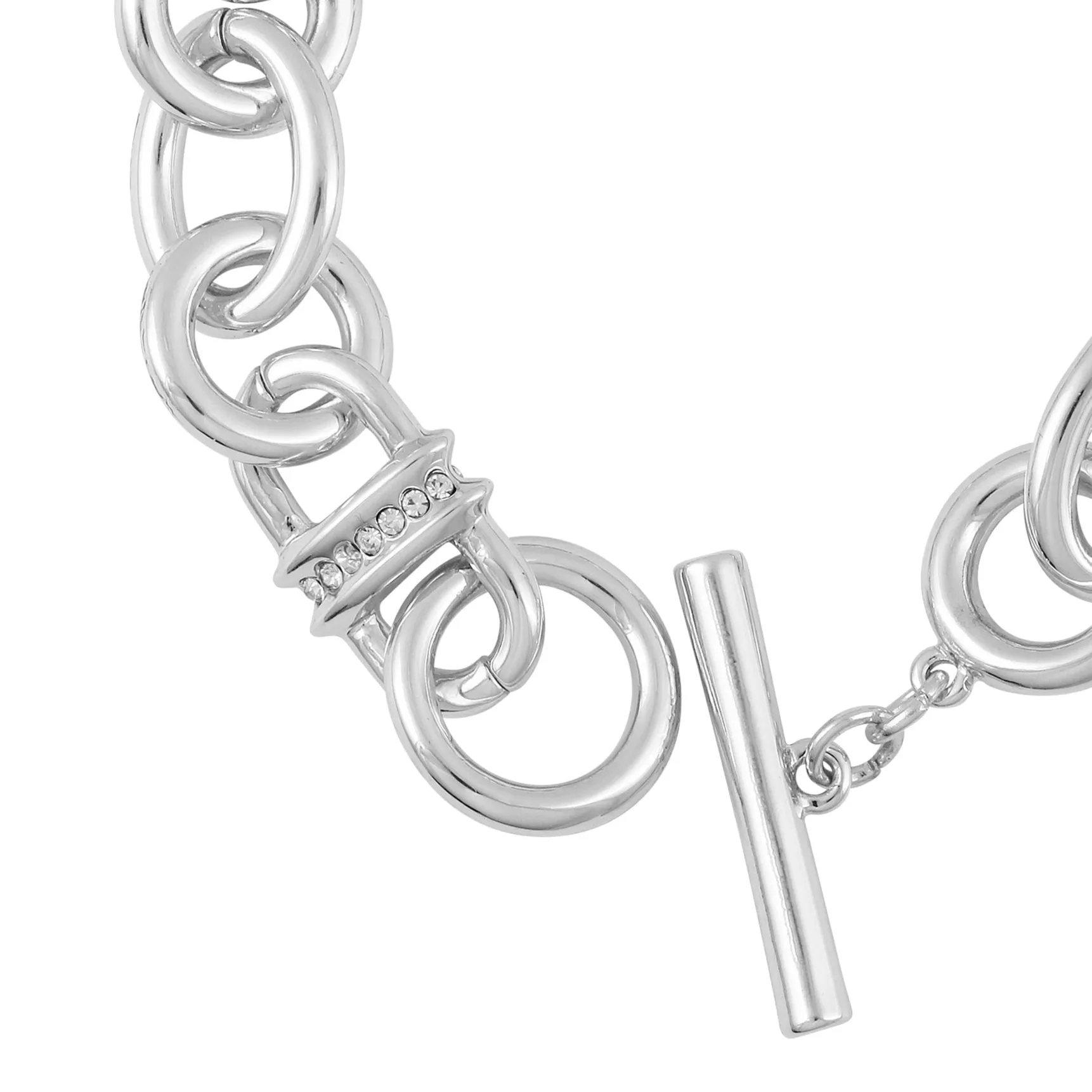 Silvertone Chain Link Toggle Bracelet sold by Vince Camuto product image thumbnail 2
