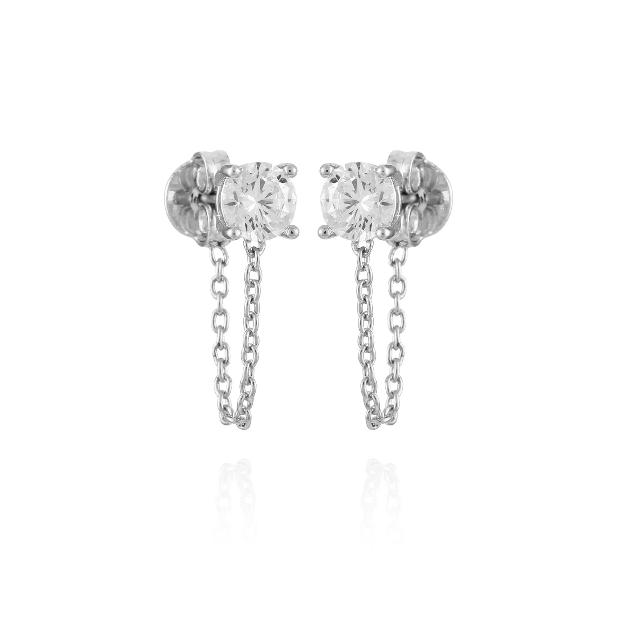 Crystal Stud Chain Dangle Drop Earrings sold by Vince Camuto