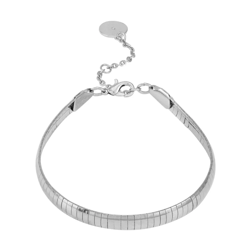 Silvertone Line Snake Chain Bracelet sold by Vince Camuto