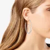 Silvertone Orbital Double Hoop Earrings sold by Vince Camuto