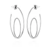 Silvertone Orbital Double Hoop Earrings sold by Vince Camuto