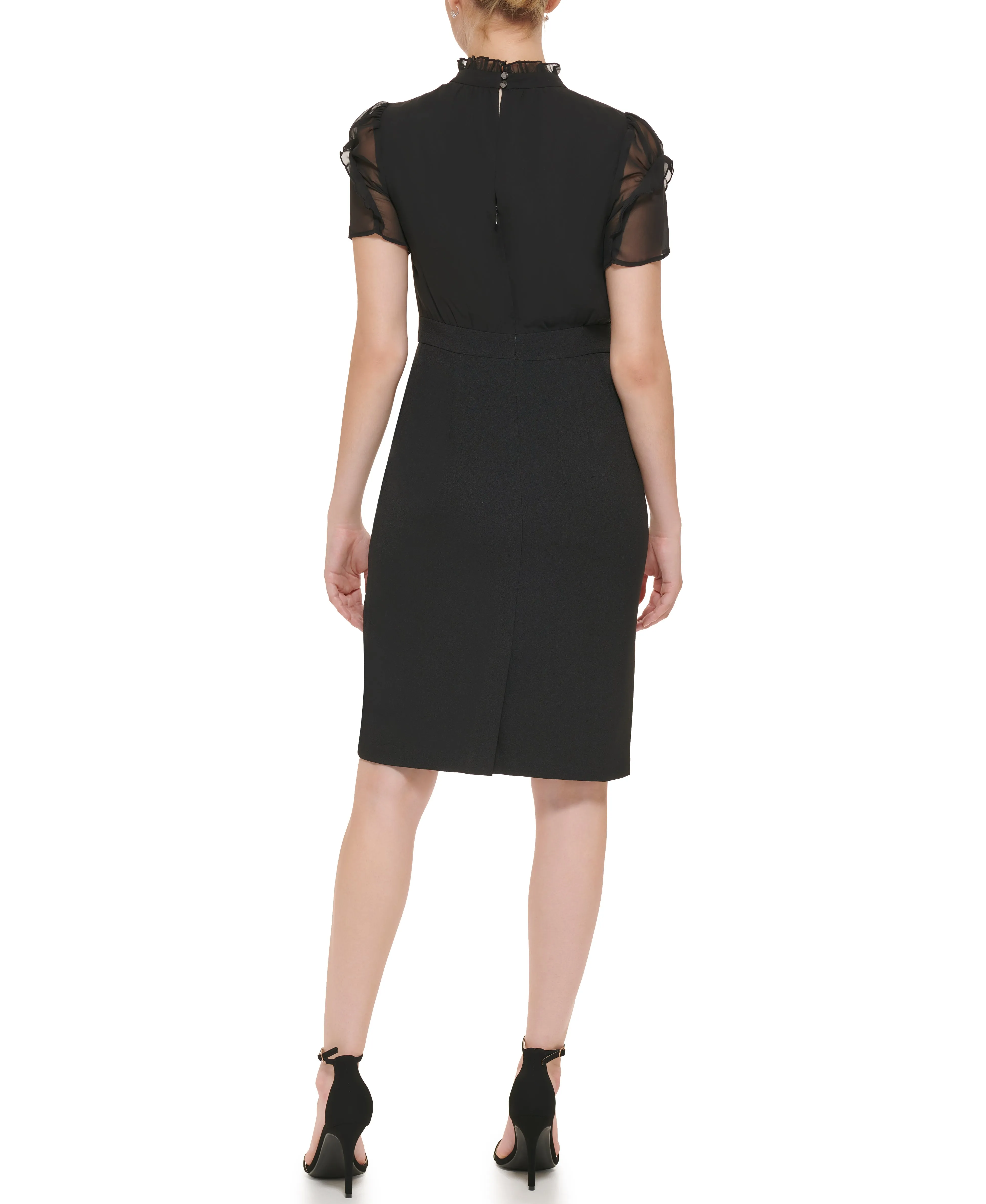 Chiffon Stand-Collar Dress sold by Vince Camuto product image thumbnail 2