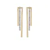Two Tone Glass Stone Bar Drop Earrings sold by Vince Camuto