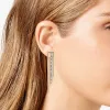 Two Tone Glass Stone Bar Drop Earrings sold by Vince Camuto