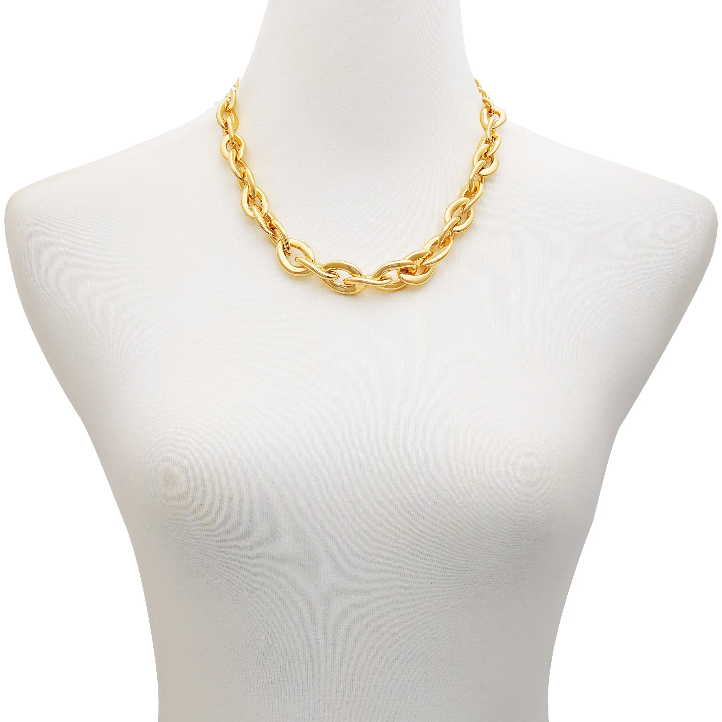 Goldtone Chunky Link Chain Necklace sold by Vince Camuto product image thumbnail 2