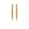 Goldtone Crystal Stone Hoop Earrings sold by Vince Camuto