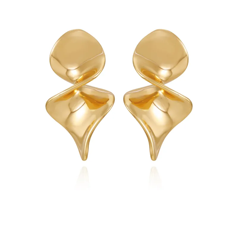 Goldtone Spiral Drop Earrings sold by Vince Camuto