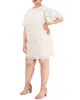 Plus-Size Guipure-Lace Scalloped-Trim Dress sold by Vince Camuto