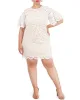 Plus-Size Guipure-Lace Scalloped-Trim Dress sold by Vince Camuto