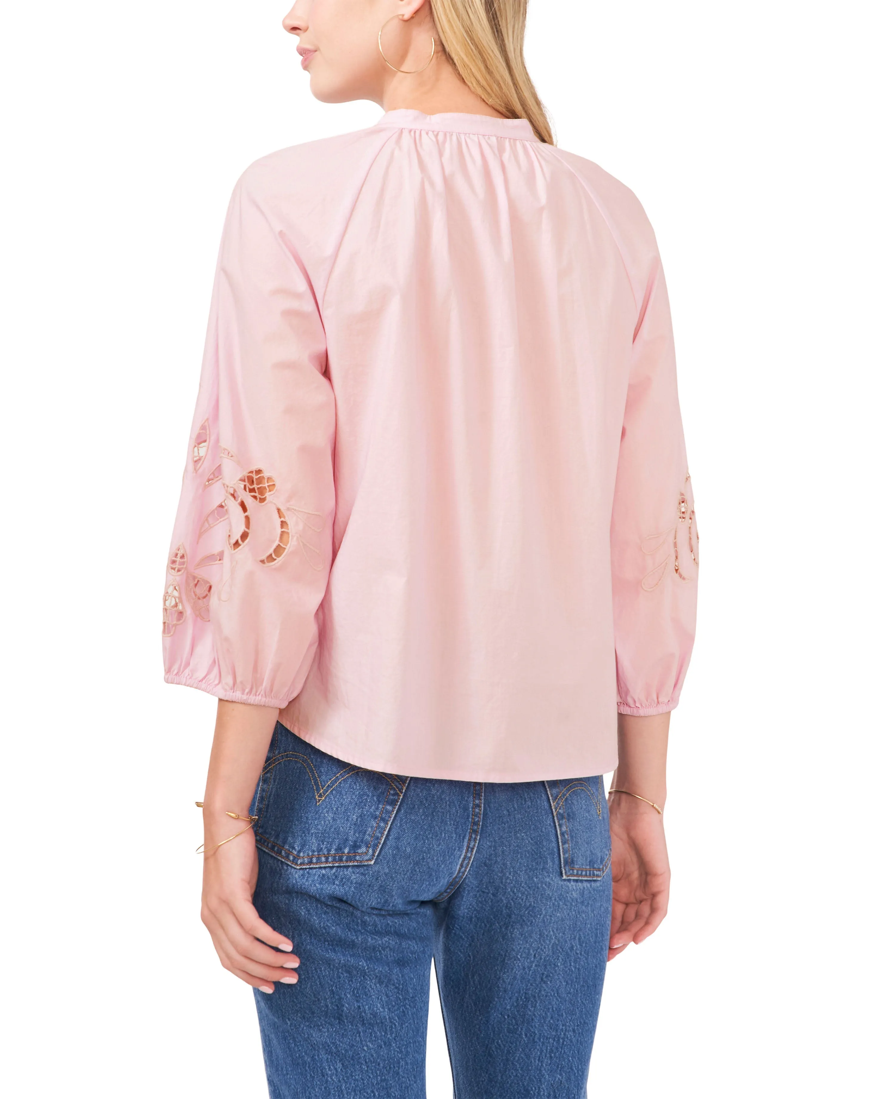 Openwork-Detail Shirt sold by Vince Camuto product image thumbnail 4