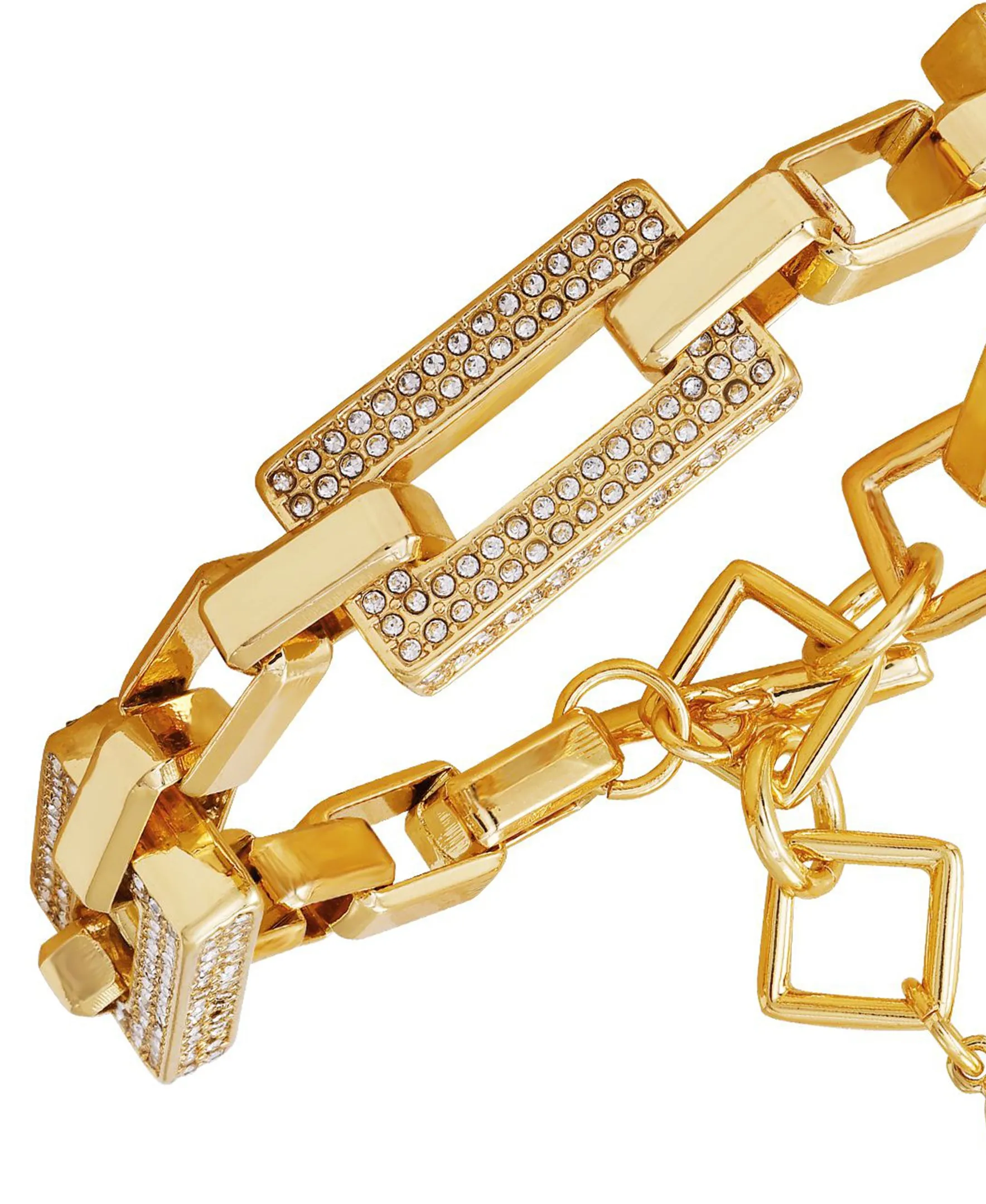 Goldtone Pave Link Toggle Bracelet sold by Vince Camuto product image thumbnail 2