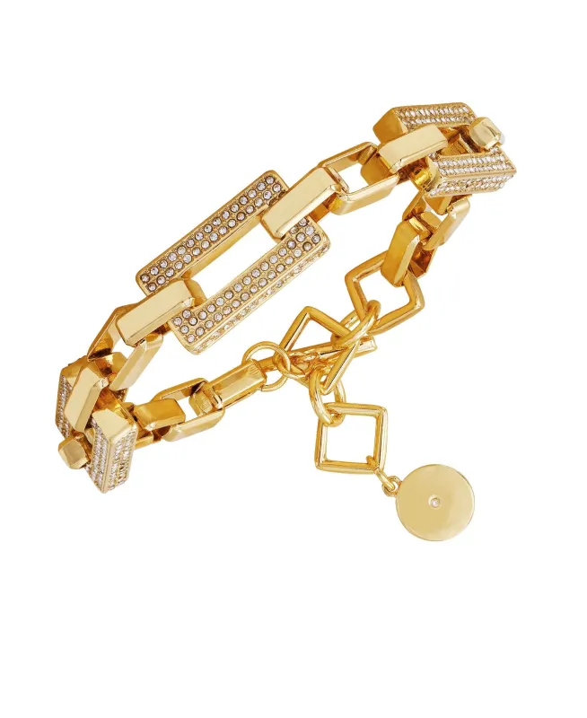 Goldtone Pave Link Toggle Bracelet sold by Vince Camuto