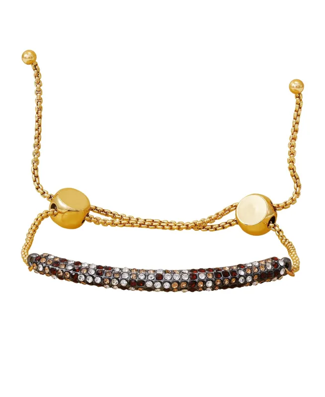 Goldtone Multi Crystal Stone Slider Bracelet sold by Vince Camuto