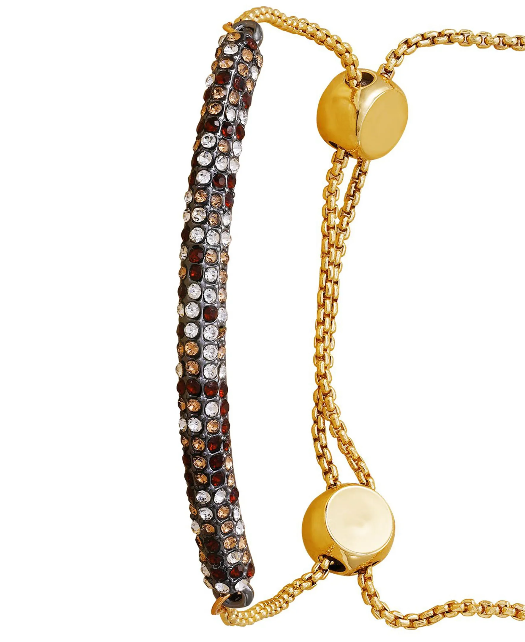 Goldtone Multi Crystal Stone Slider Bracelet sold by Vince Camuto product image thumbnail 2