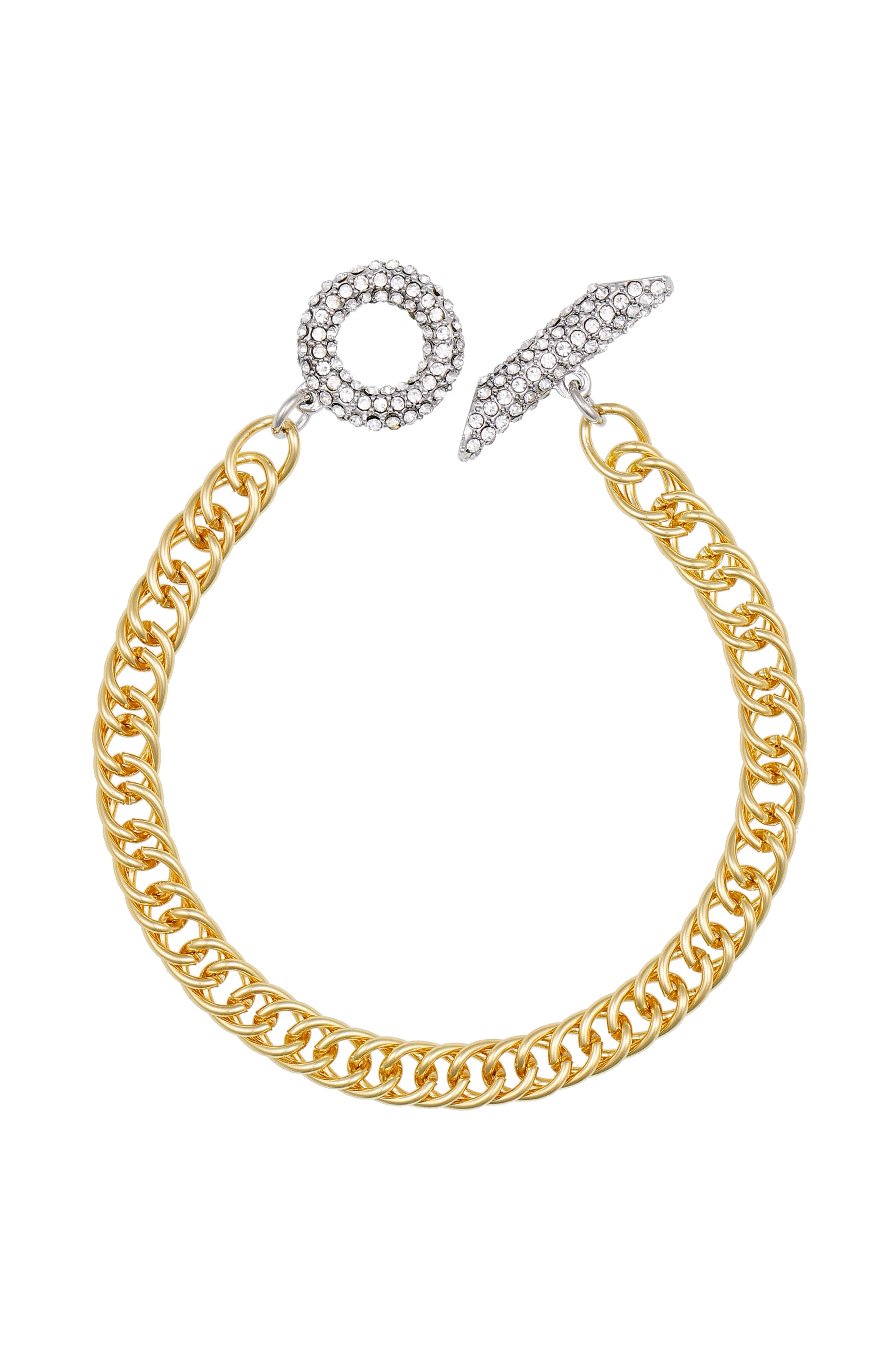 Goldtone & Crystal Toggle Chain Bracelet sold by Vince Camuto
