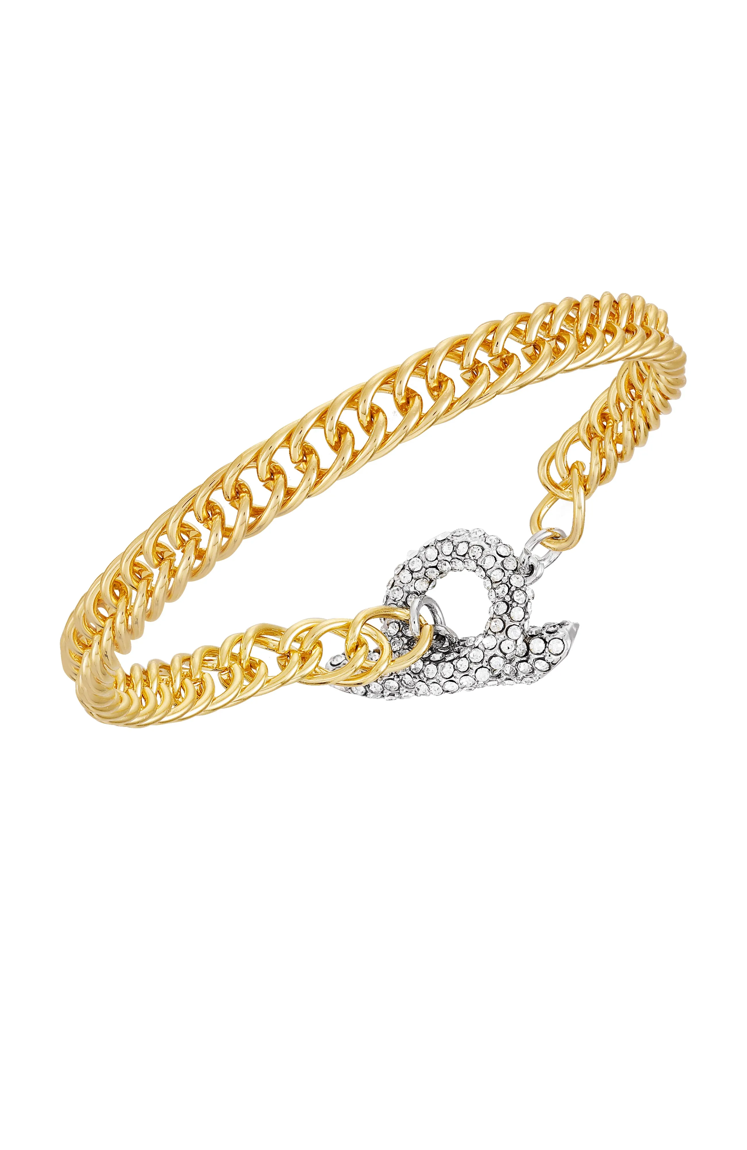 Goldtone & Crystal Toggle Chain Bracelet sold by Vince Camuto product image thumbnail 2