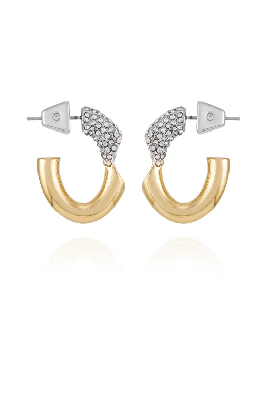 Goldtone & Crystal Hoop Earrings sold by Vince Camuto